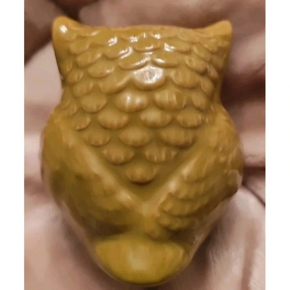 3 Ceramic Owl Figurines 4